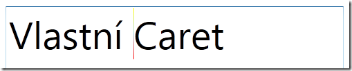vlastní caret